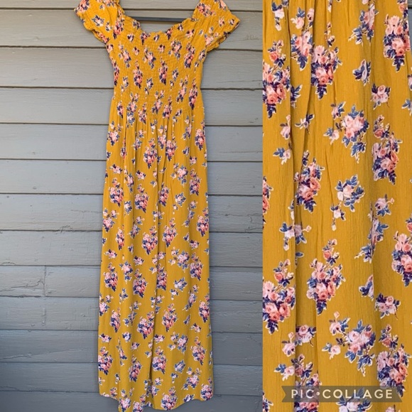 Live 4 Truth Dresses & Skirts - Live 4 Truth Smocked Off Shoulder Floral Maxi